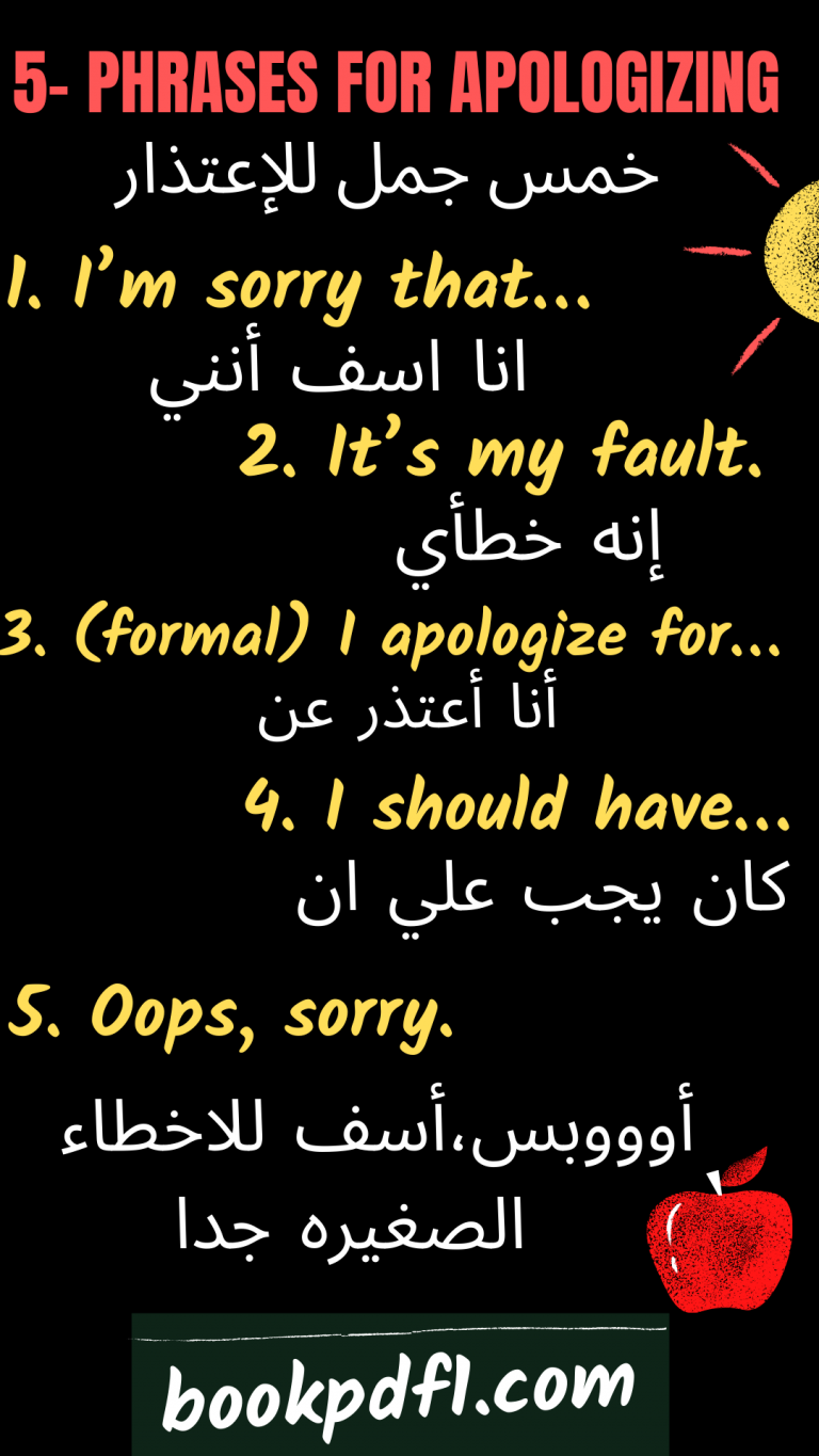 30 طريقة مختلفة للتعبير عن الأسف (الاعتذار) باللغة الإنجليزية